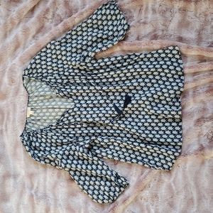 Soft Joie Flowy 3/4 Sleeve V Neck Top